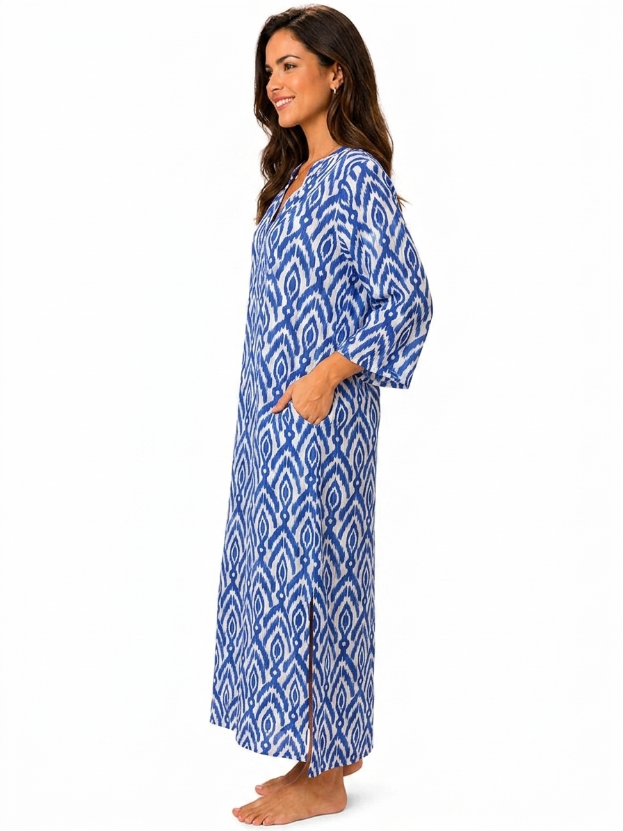 Ikat Blue Kattan