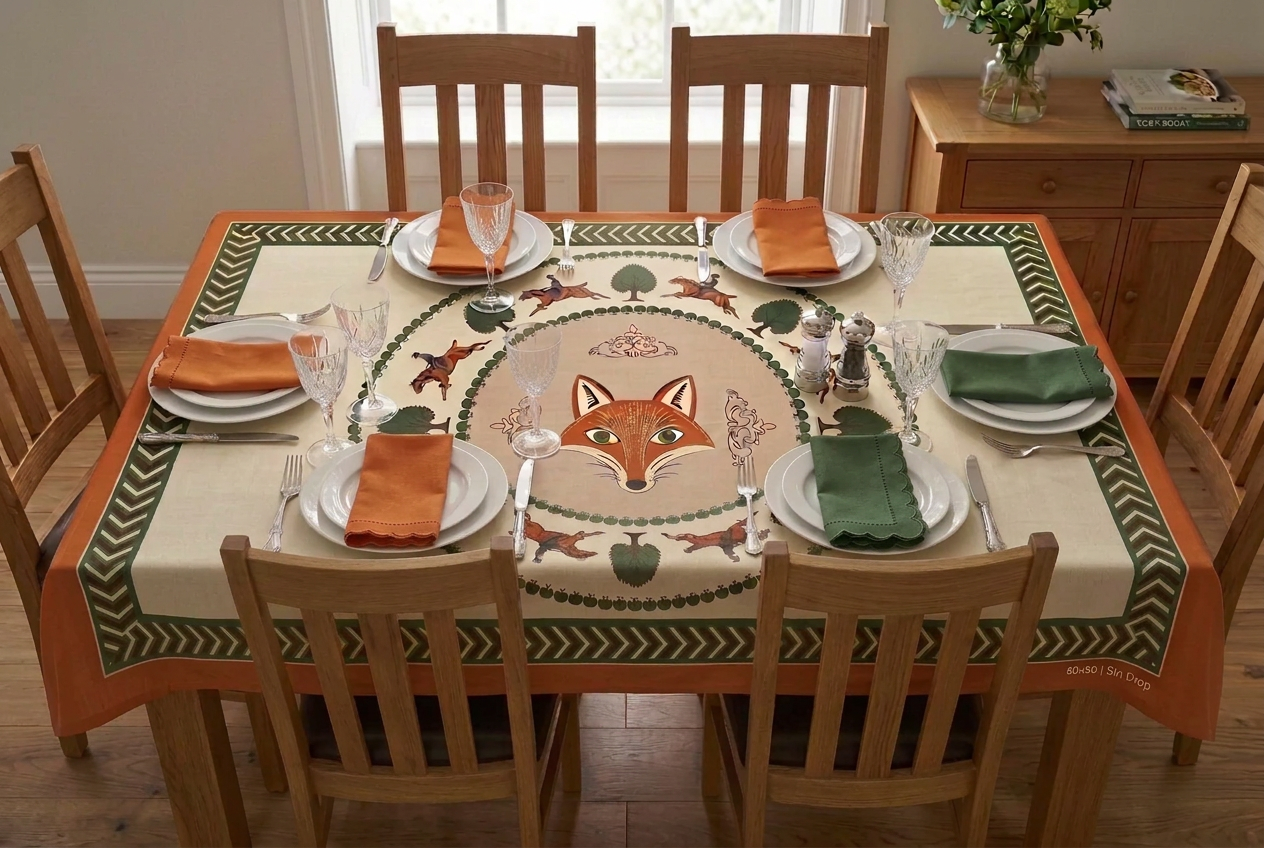 Fox Medallion Tablecloth