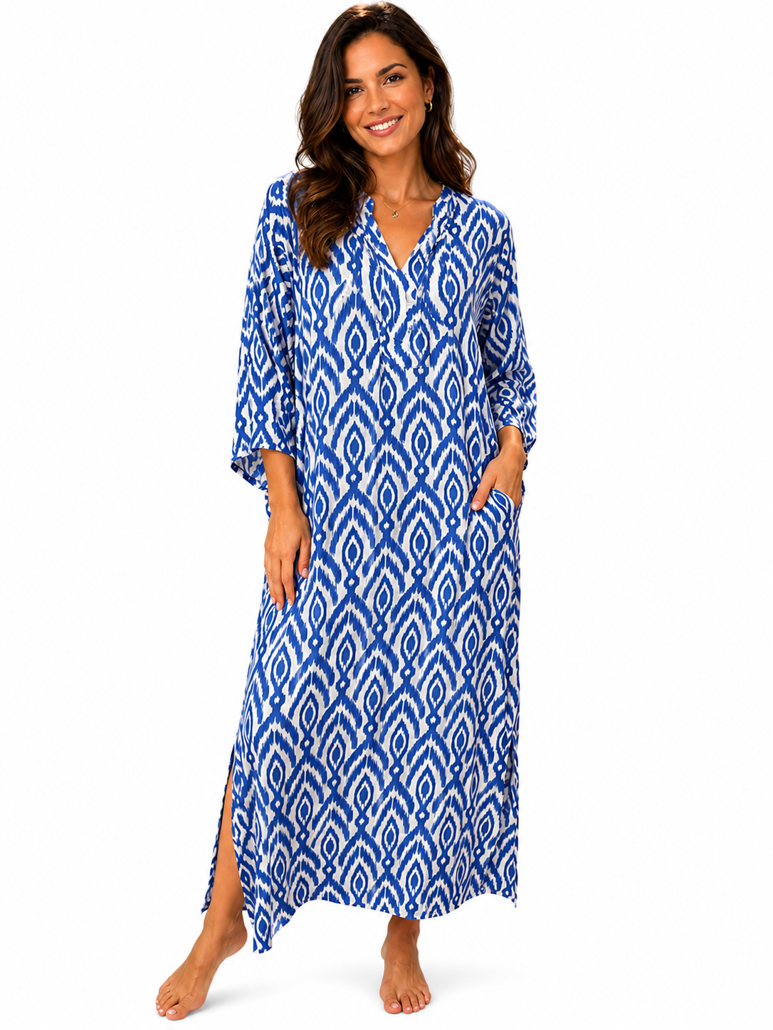 Ikat Blue Kattan