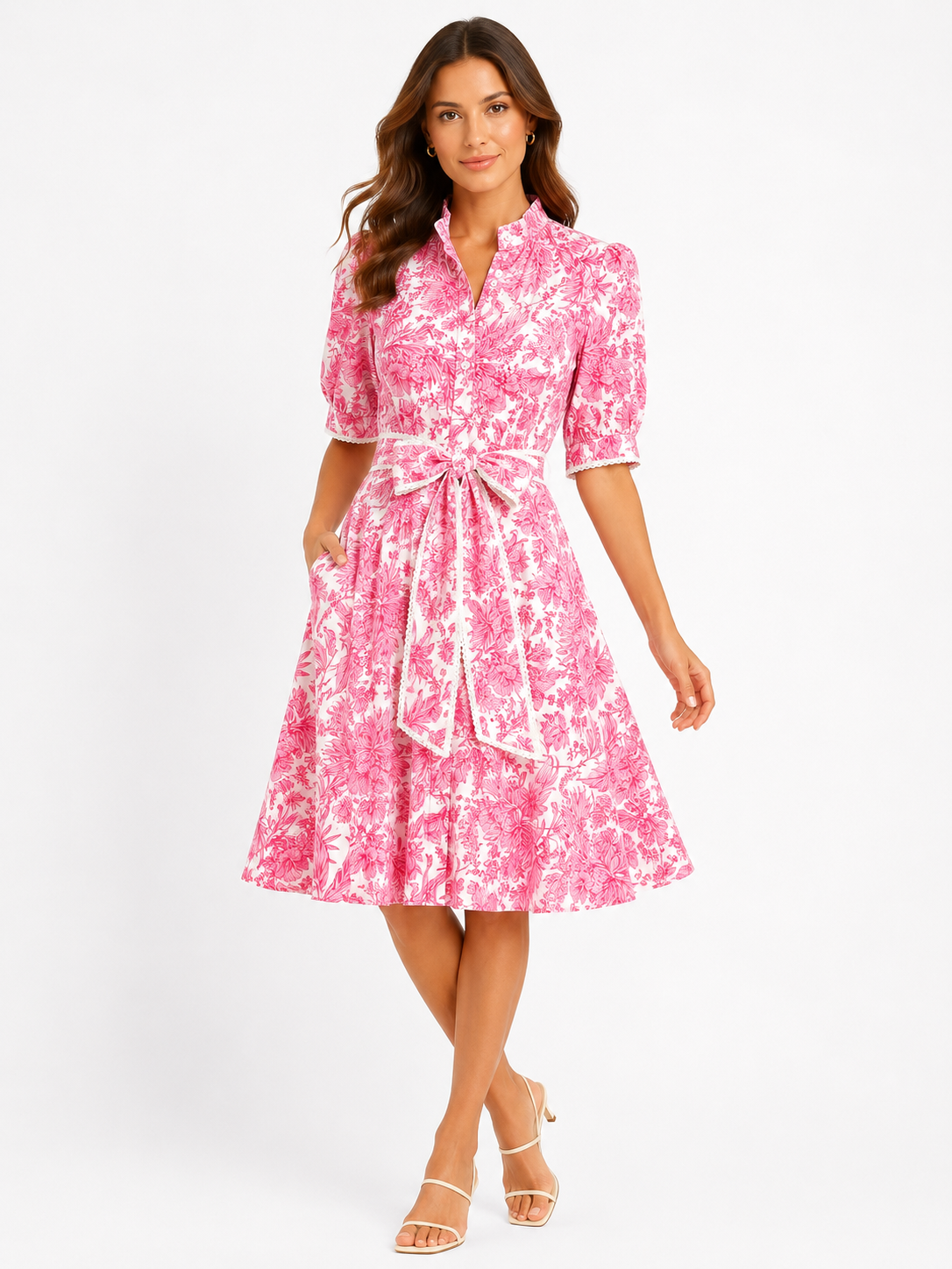 Zanzibar Pink Lace Dress