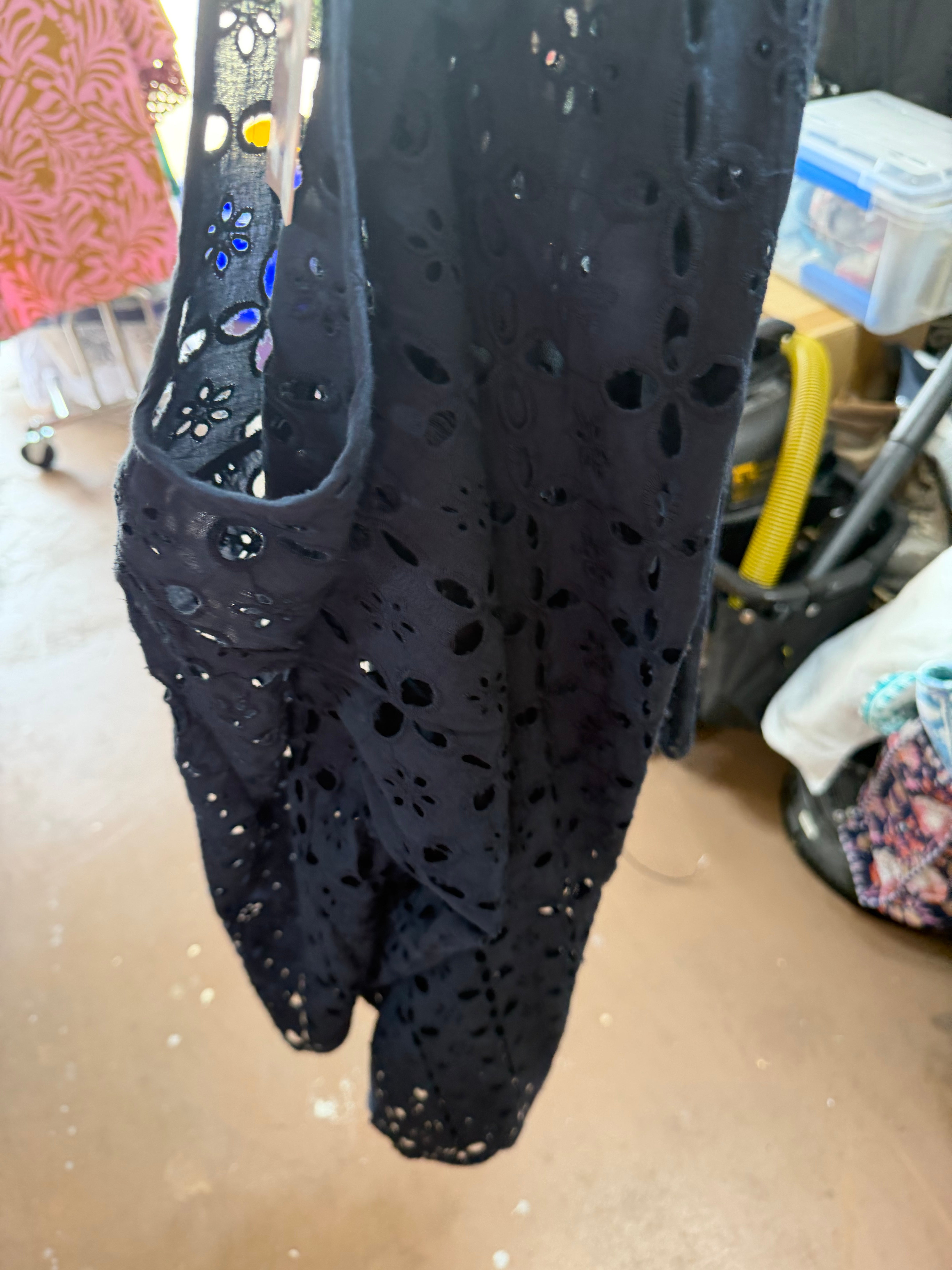 Blue eyelet Cover up