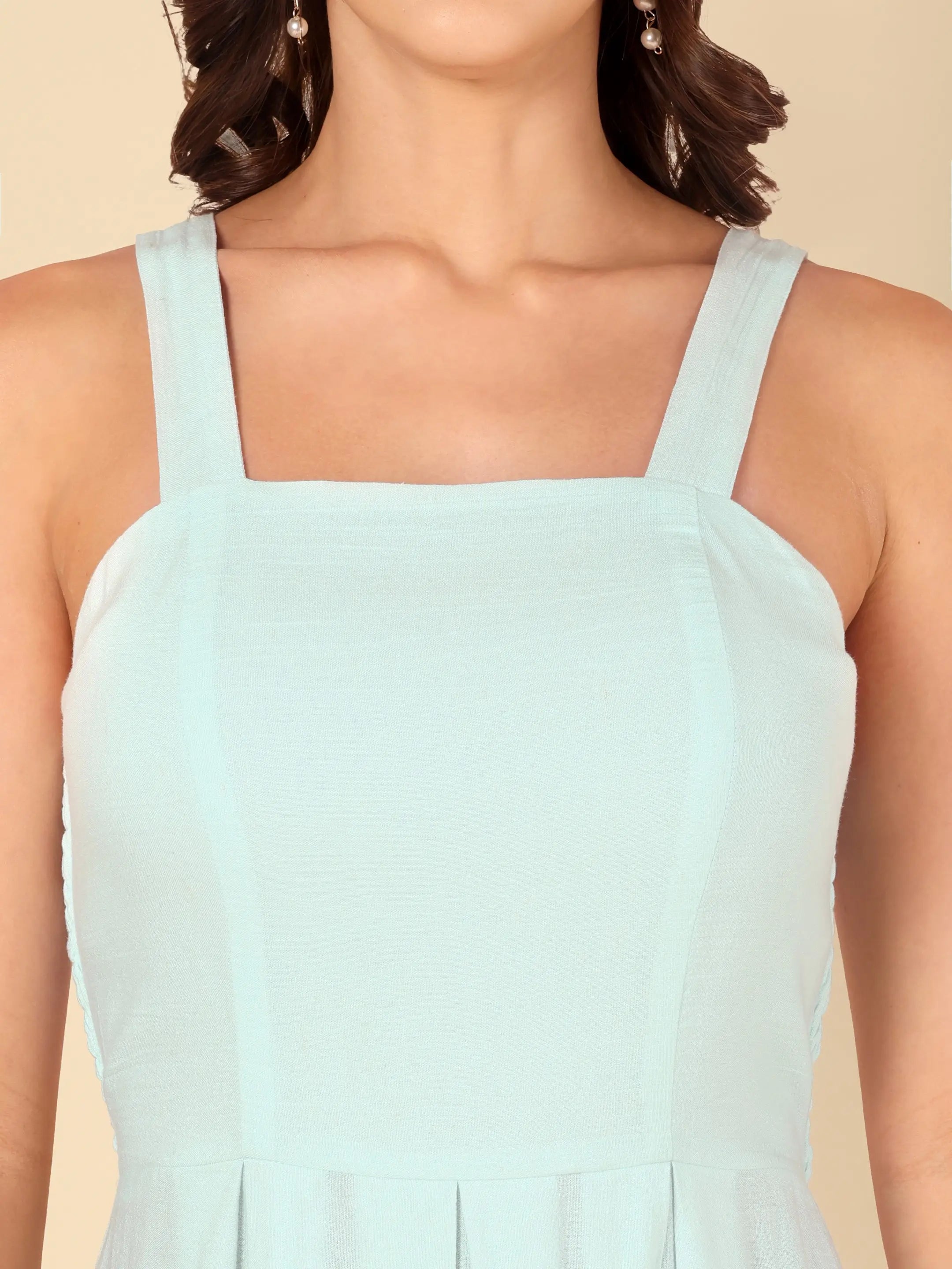 Mint Flamingo Midi Dress