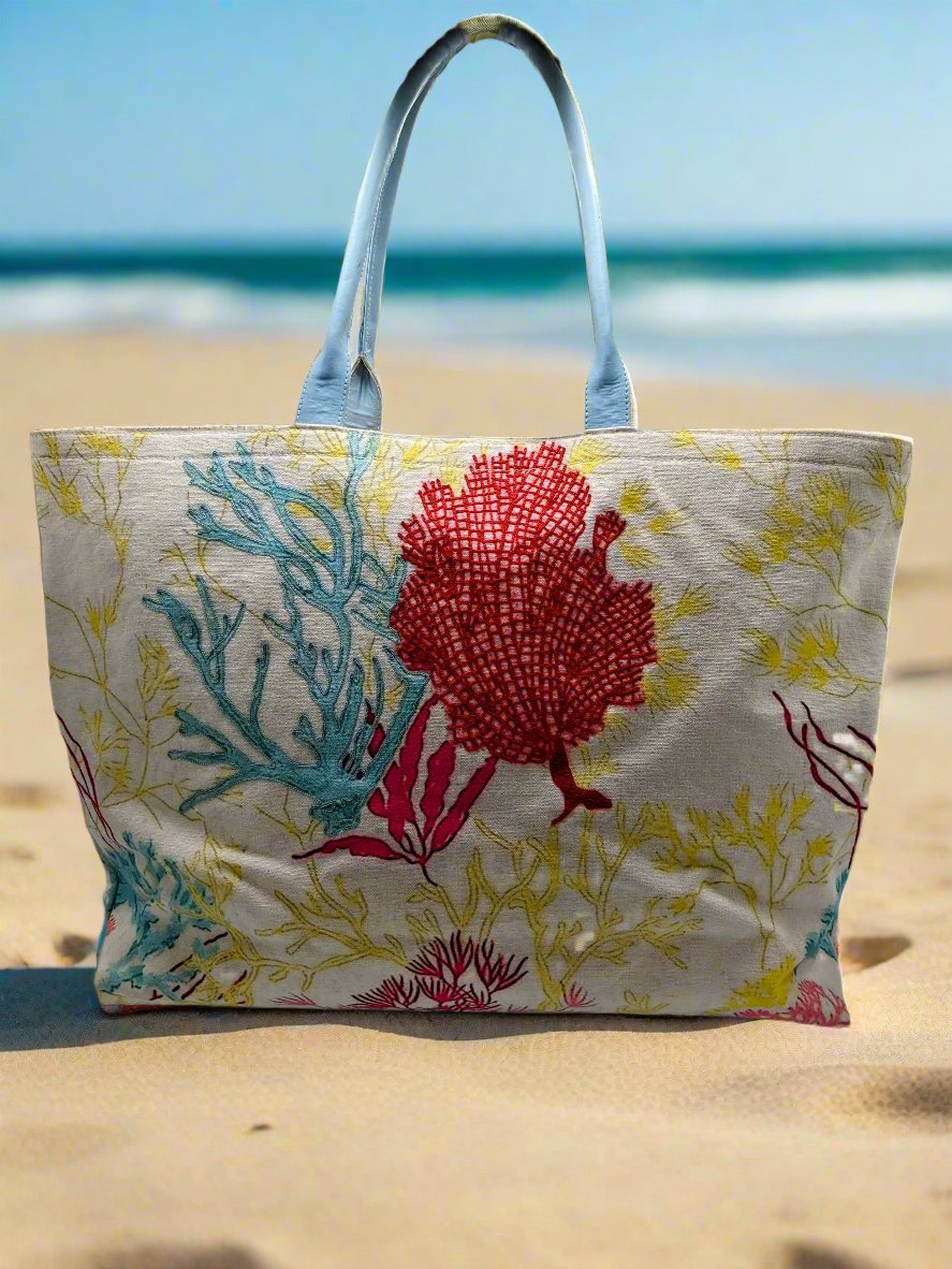 Coral Reef Resort Canvas Bags