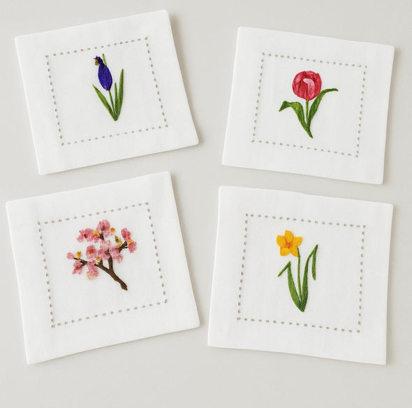 FLORAL COCKTAIL NAPKINS