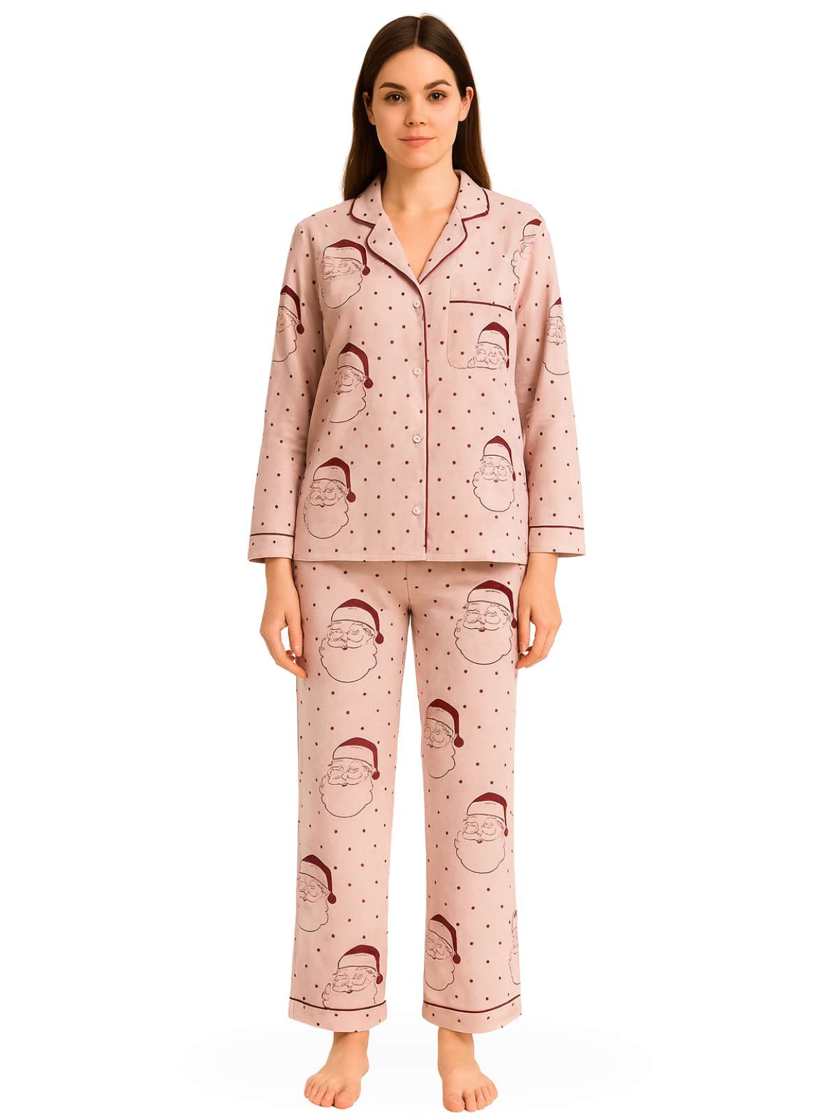 Santa Polka Dot PJ Set