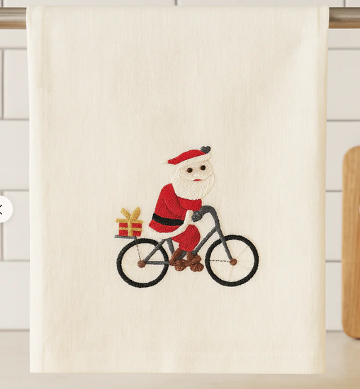 SANTA ON WHEELS NAPKIN