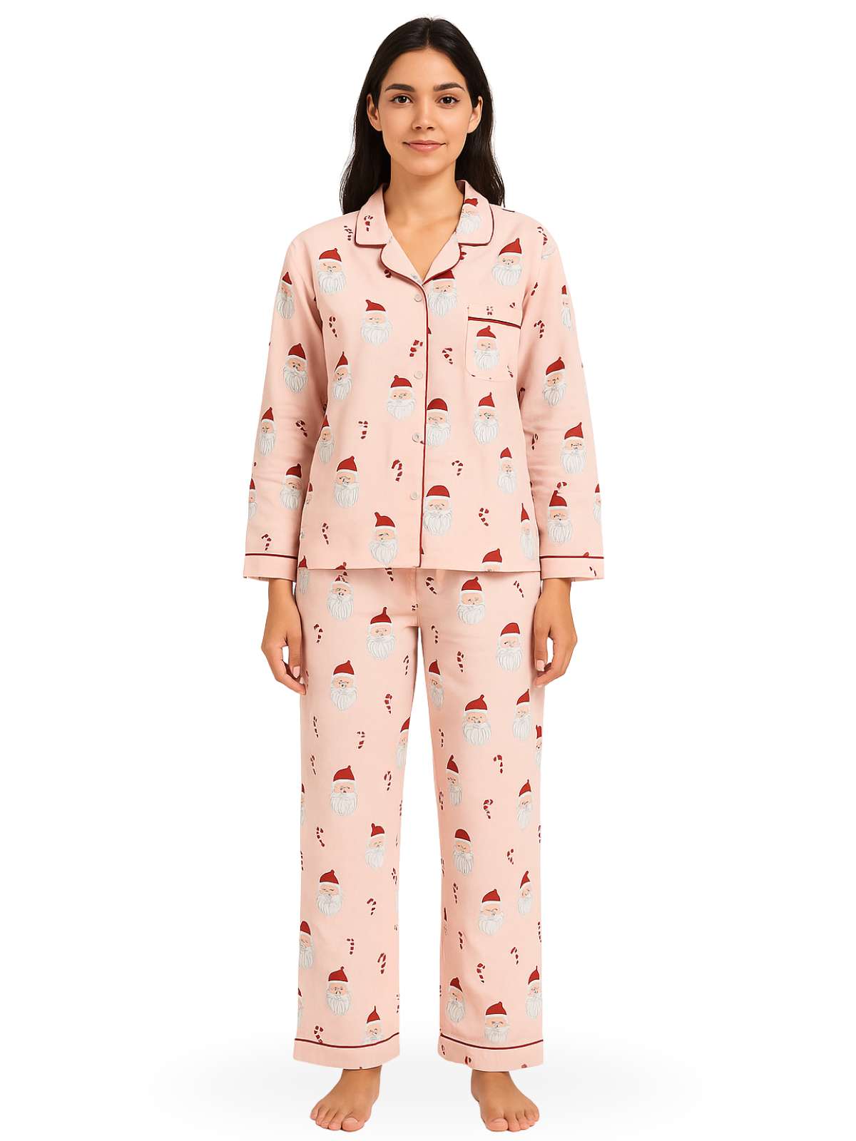 Santa Candy Cane PJ Set
