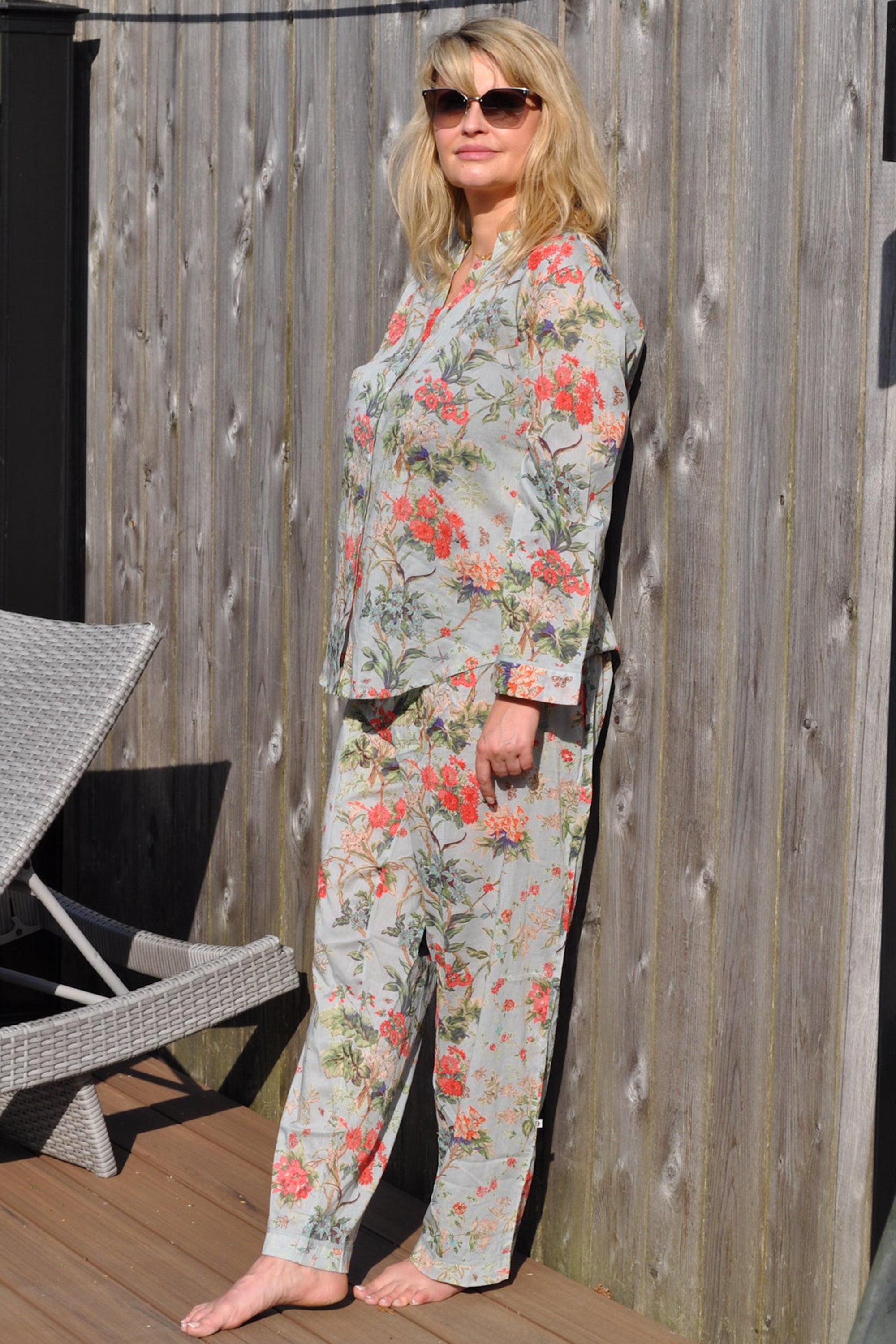 Venice Floral Long PJ Set