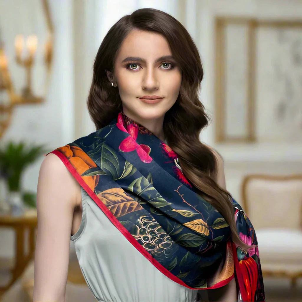 Midnight Bloom Scarf