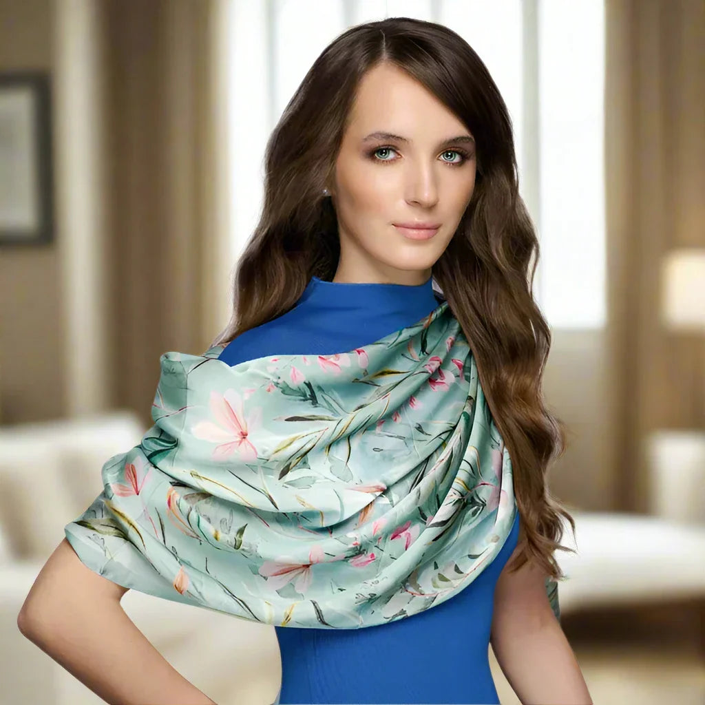 Nature Flair Sea Green Scarf