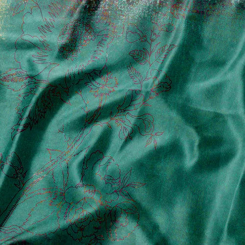 Silk Road Trail Ikat Teal Scarf