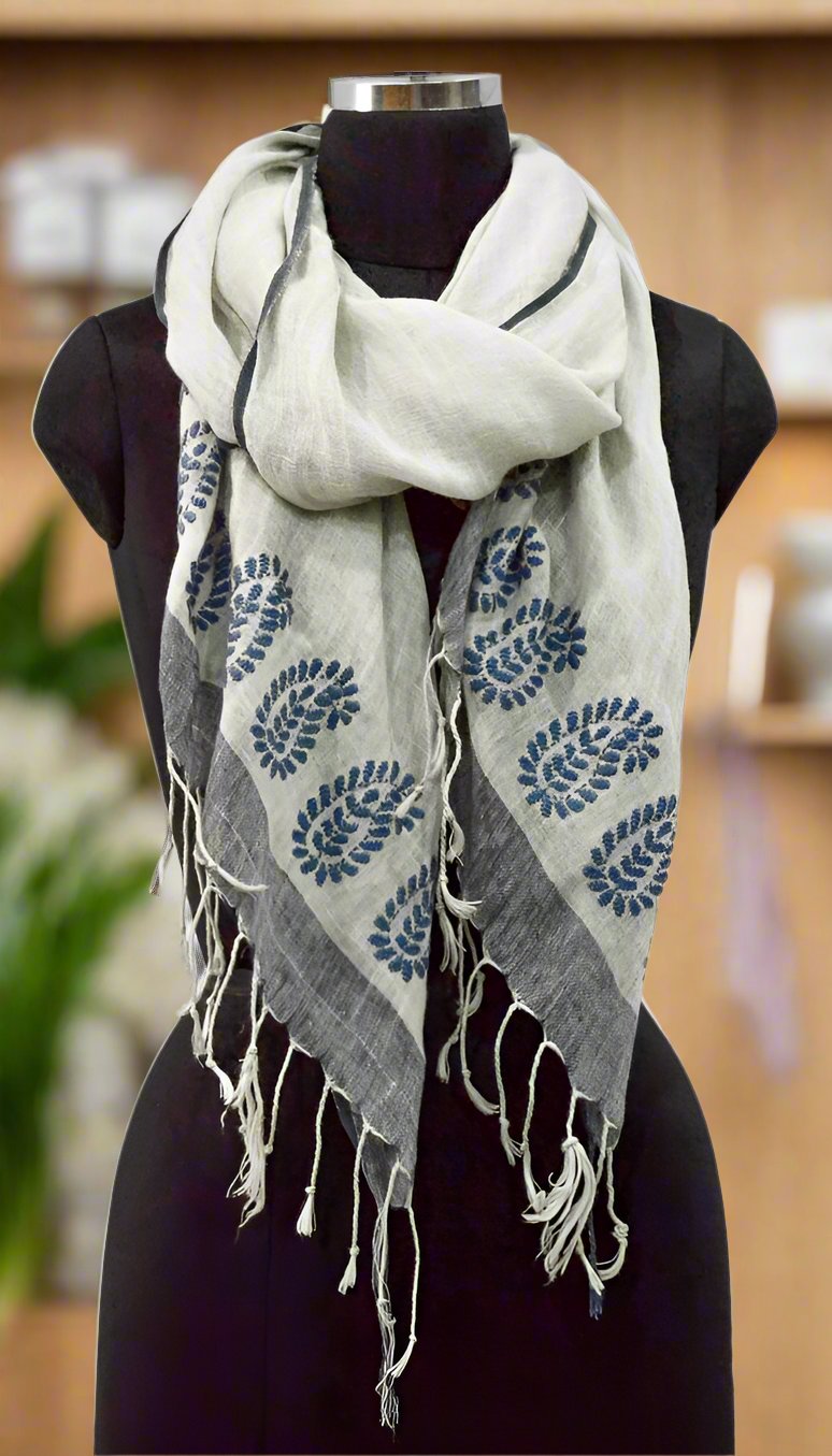 Fringe Linen Scarf