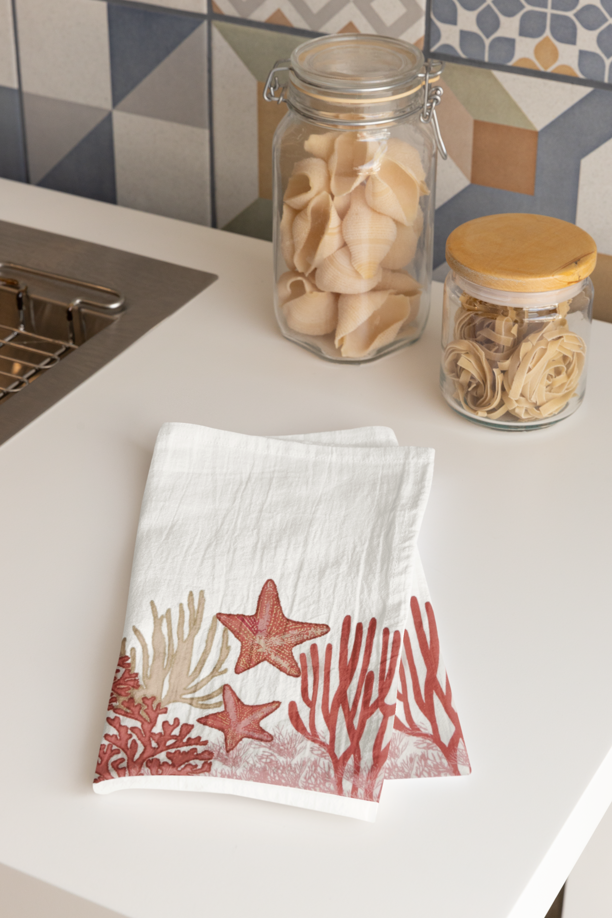 Nautical Dish Towels Starfish