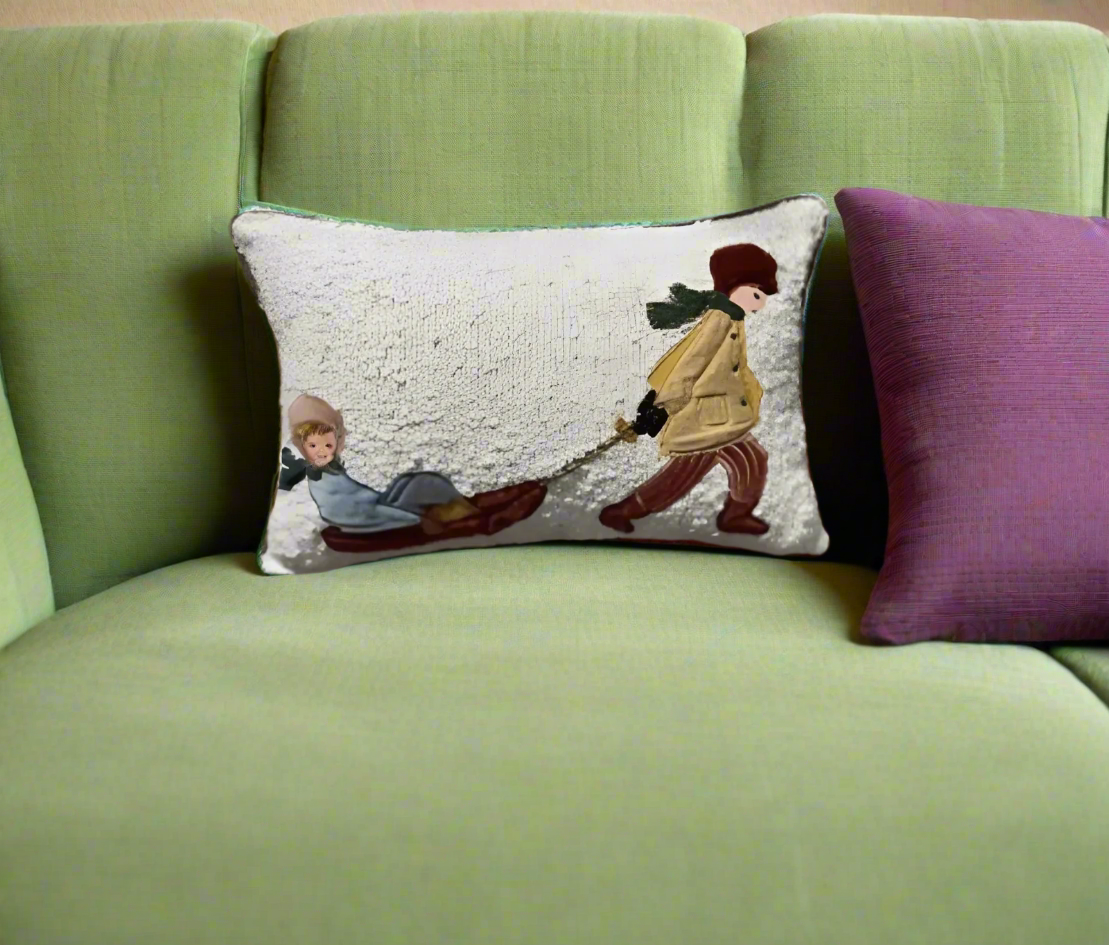 Holiday Sled Pillow