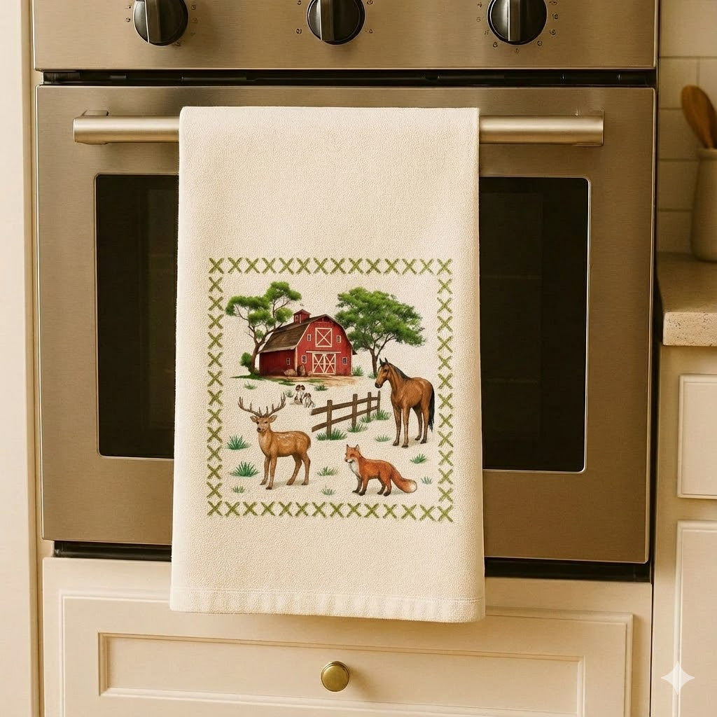 Barn Dish Towel