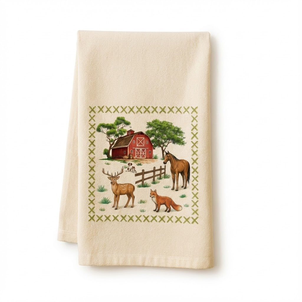 Barn Dish Towel